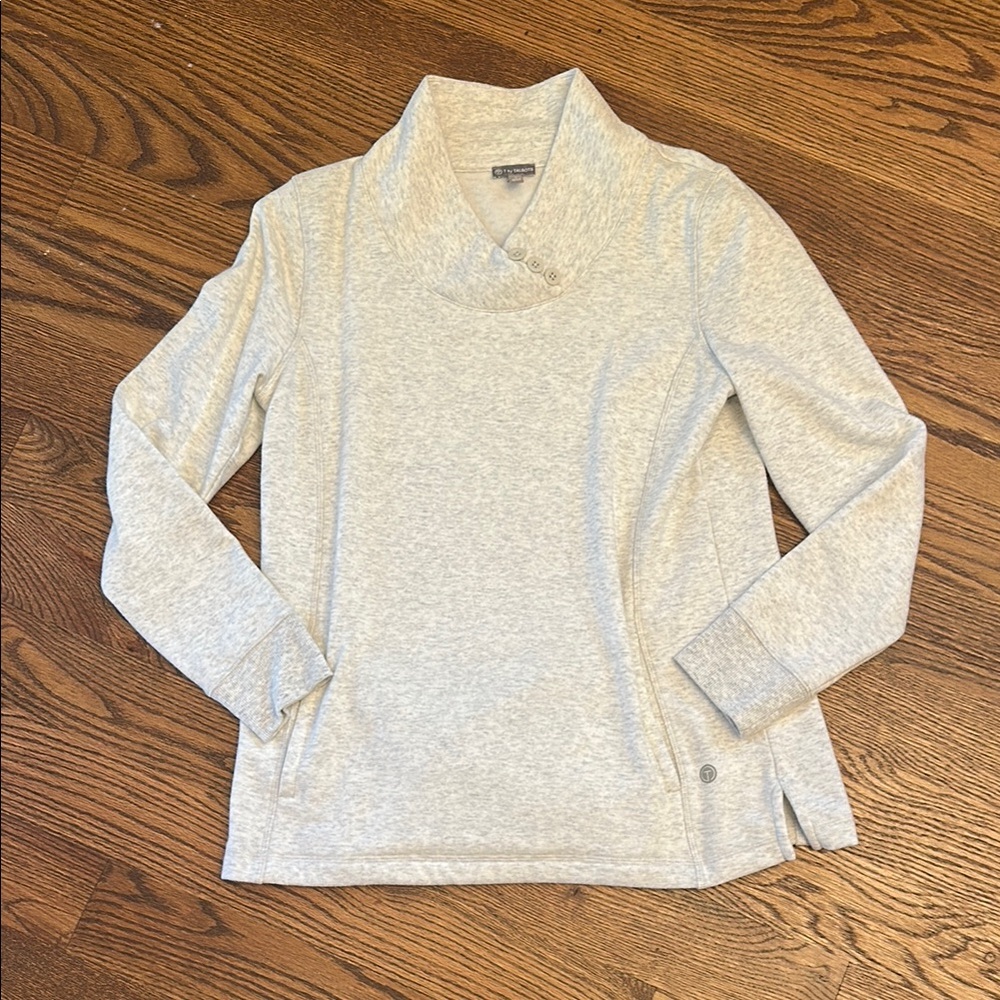 EUC T by Talbots Light Gray Sweatshirt; S